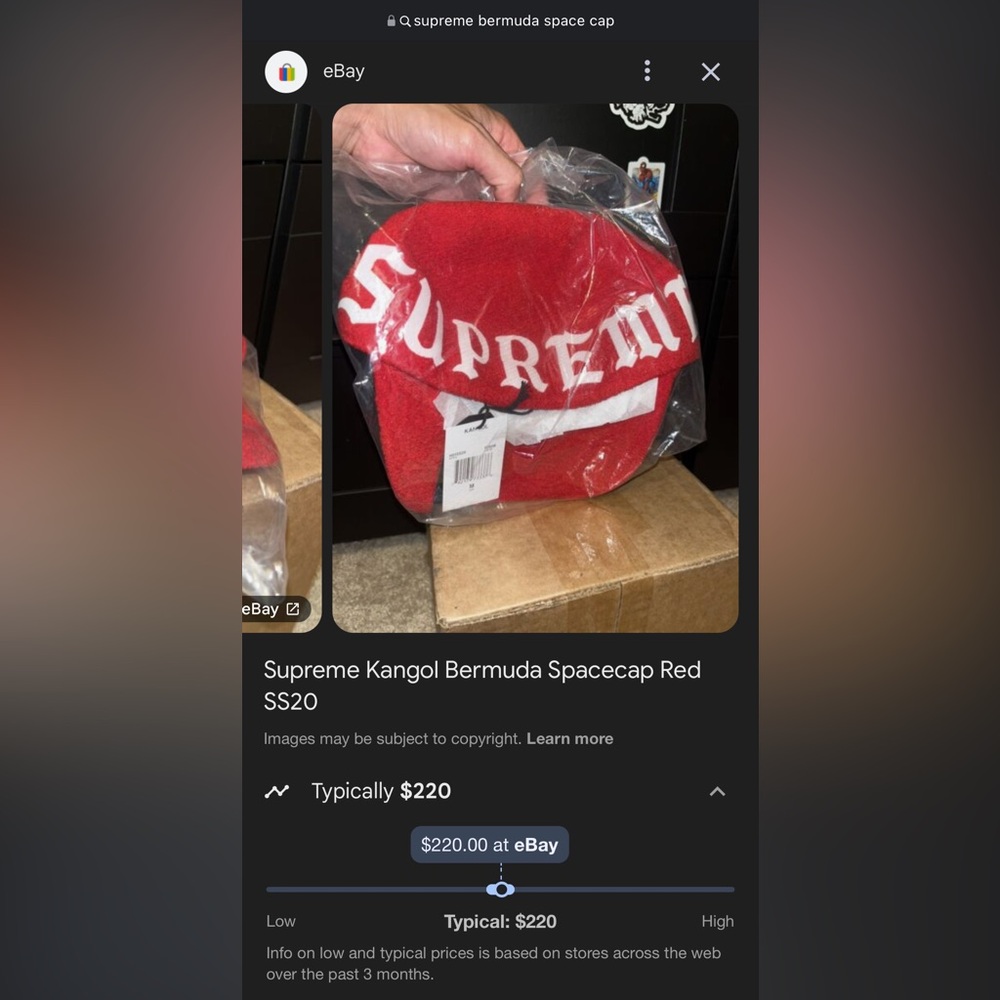 Supreme Kangol Bermuda Spacecap Red SS20
